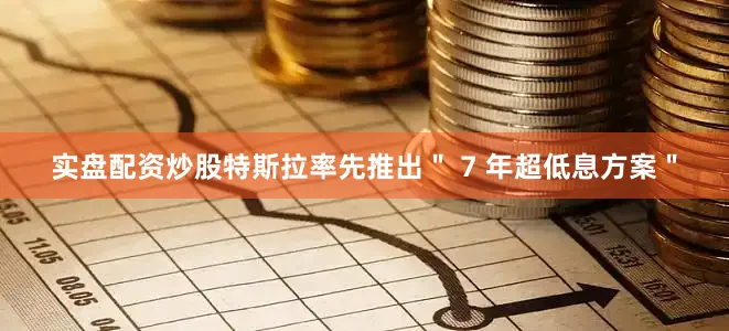 实盘配资炒股特斯拉率先推出＂ 7 年超低息方案＂